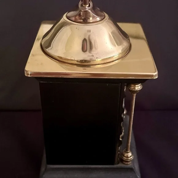 NOS Vintage 1960s Mantel Clock Cigarette holder with Brass Ltr in original box